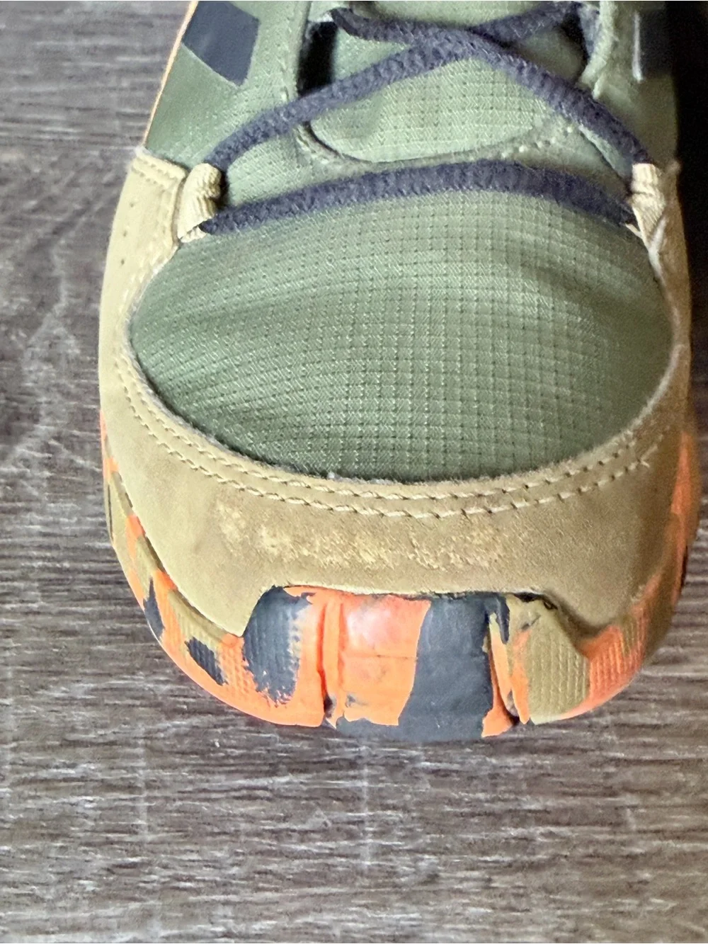 Adidas Terrex Mid Hiking Boots Youth US 3.5 Olive Green Orange Trail FX4188